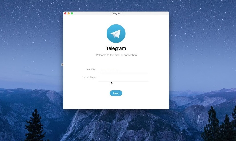 Telegram app for mac